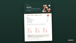 Klokken 1. klasse – hele og halve timer, blandet – forsiden af hæftet (PDF, 10 sider)