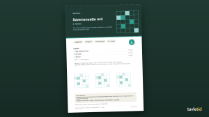 Sammensatte ord 3. klasse – forsiden af hæftet (PDF, 8 sider)