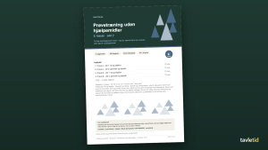 Prøvetræning uden hjælpemidler 9. klasse – sæt 2 – forsiden af hæftet (PDF, 10 sider)