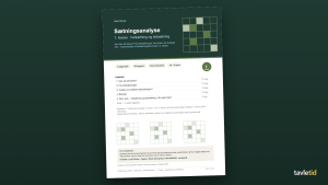 Sætningsanalyse 7. klasse – helsætning og ledsætning – forsiden af hæftet (PDF, 12 sider)