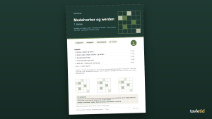 Modalverber og werden 7. klasse – können, müssen, dürfen på tysk – forsiden af hæftet (PDF, 12 sider)
