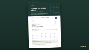 Ugedage og måneder på tysk 6. klasse – og datoen – forsiden af hæftet (PDF, 12 sider)